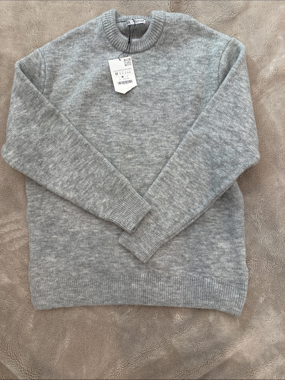 Zara Grey Crewneck Sweater
